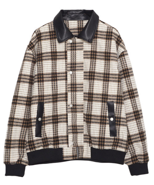 CavariA（キャバリア）の「『CavariA/キャバリア』チェックJKT（その他アウター・メンズ・ブラウン/グレー・L/M）」の3枚目の写真