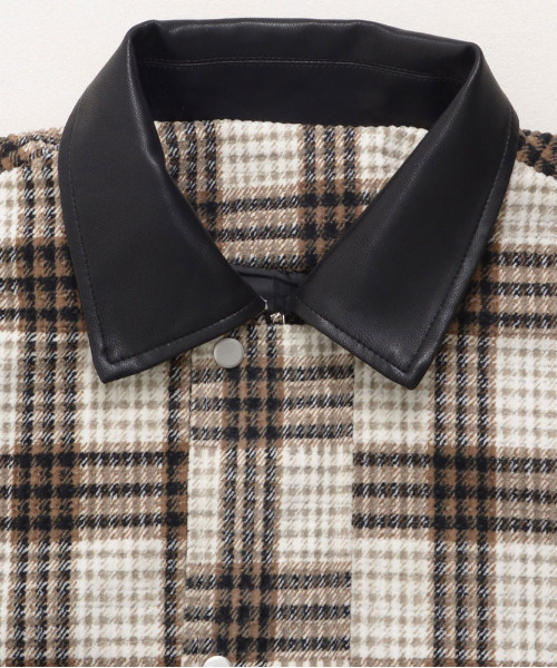 CavariA（キャバリア）の「『CavariA/キャバリア』チェックJKT（その他アウター・メンズ・ブラウン/グレー・L/M）」の5枚目の写真