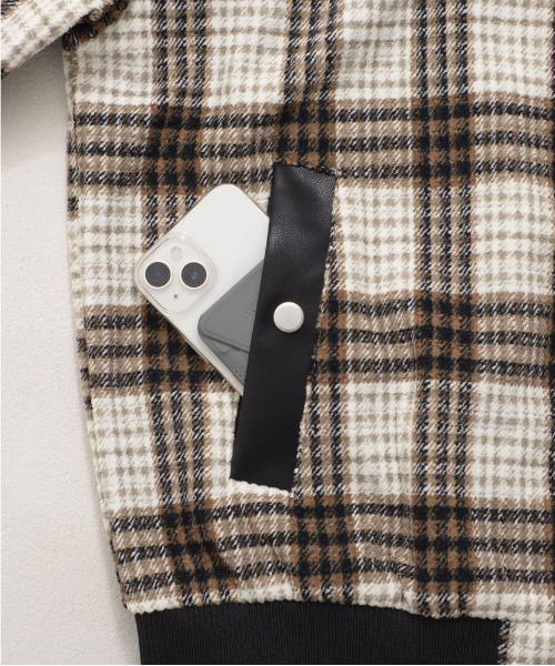 CavariA（キャバリア）の「『CavariA/キャバリア』チェックJKT（その他アウター・メンズ・ブラウン/グレー・L/M）」の7枚目の写真