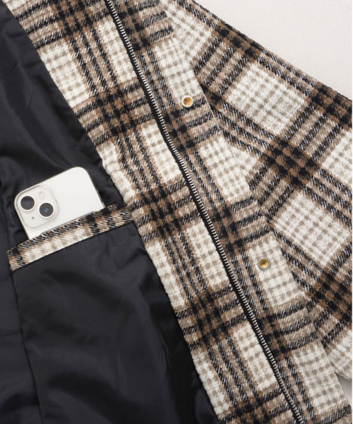 CavariA（キャバリア）の「『CavariA/キャバリア』チェックJKT（その他アウター・メンズ・ブラウン/グレー・L/M）」の8枚目の写真