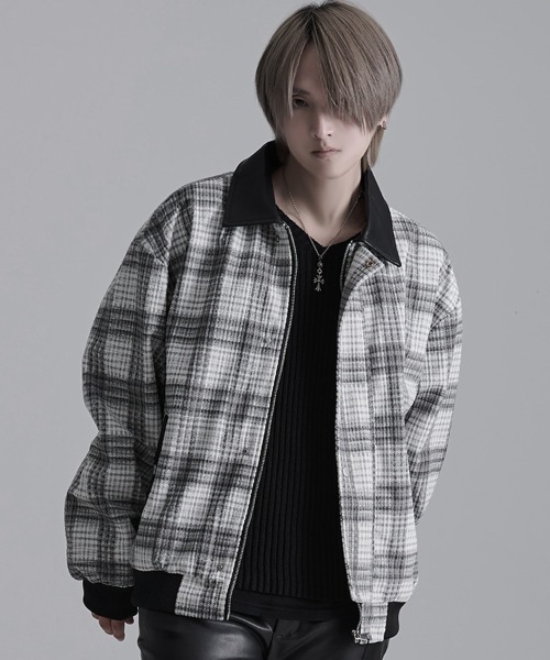 CavariA（キャバリア）の「『CavariA/キャバリア』チェックJKT（その他アウター・メンズ・ブラウン/グレー・L/M）」の12枚目の写真