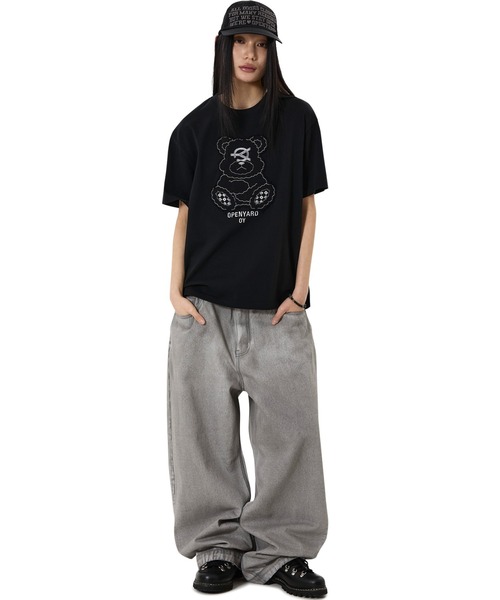 OY(オーワイ)の「『OY/オーワイ』PATCH DOLLY TEE/パッチドリーTシャツ(Tシャツ/カットソー・レディース・ブラック/ホワイト・M/L)」の6枚目の写真