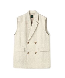 SOULEIADO（ソレイアード）の「ボタニカルジャカード ダブルブレストジレ（ベスト）」