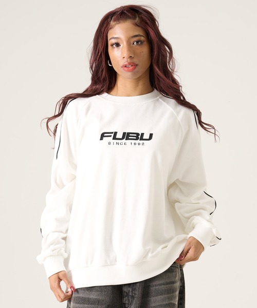 FUBU（ フブ）の「FUBU フブ ブランド Velour Pullover / ベロアプルオーバー（スウェット・メンズ・ミント/ブラック/オフホワイト・M/L/XL/XXL）」の2枚目の写真