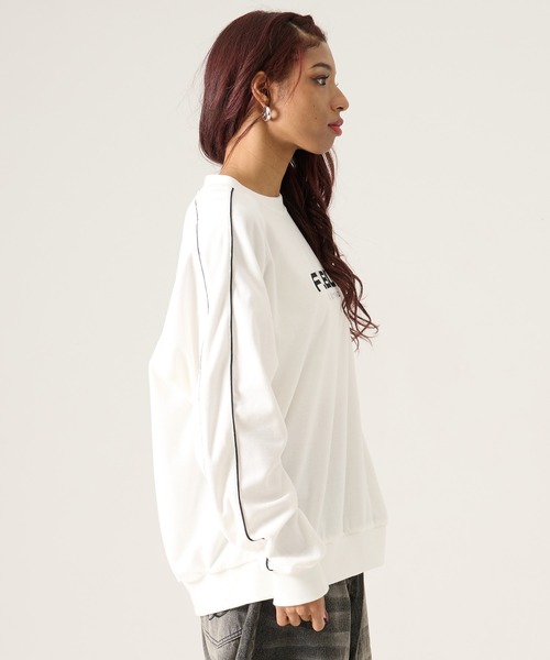 FUBU（ フブ）の「FUBU フブ ブランド Velour Pullover / ベロアプルオーバー（スウェット・メンズ・ミント/ブラック/オフホワイト・M/L/XL/XXL）」の9枚目の写真