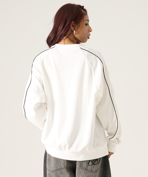 FUBU（ フブ）の「FUBU フブ ブランド Velour Pullover / ベロアプルオーバー（スウェット・メンズ・ミント/ブラック/オフホワイト・M/L/XL/XXL）」の7枚目の写真