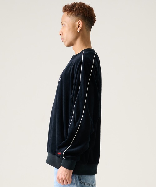 FUBU（ フブ）の「FUBU フブ ブランド Velour Pullover / ベロアプルオーバー（スウェット・メンズ・ミント/ブラック/オフホワイト・M/L/XL/XXL）」の15枚目の写真