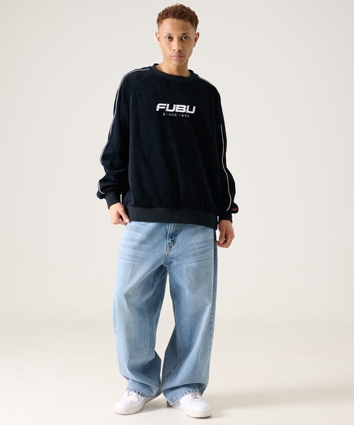 FUBU（ フブ）の「FUBU フブ ブランド Velour Pullover / ベロアプルオーバー（スウェット・メンズ・ミント/ブラック/オフホワイト・M/L/XL/XXL）」の16枚目の写真