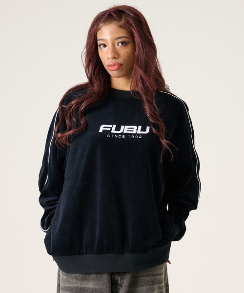 FUBU（ フブ）の「FUBU フブ ブランド Velour Pullover / ベロアプルオーバー（スウェット・メンズ・ミント/ブラック/オフホワイト・M/L/XL/XXL）」の17枚目の写真