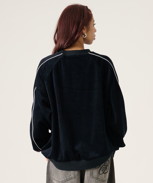 FUBU（ フブ）の「FUBU フブ ブランド Velour Pullover / ベロアプルオーバー（スウェット・メンズ・ミント/ブラック/オフホワイト・M/L/XL/XXL）」の18枚目の写真