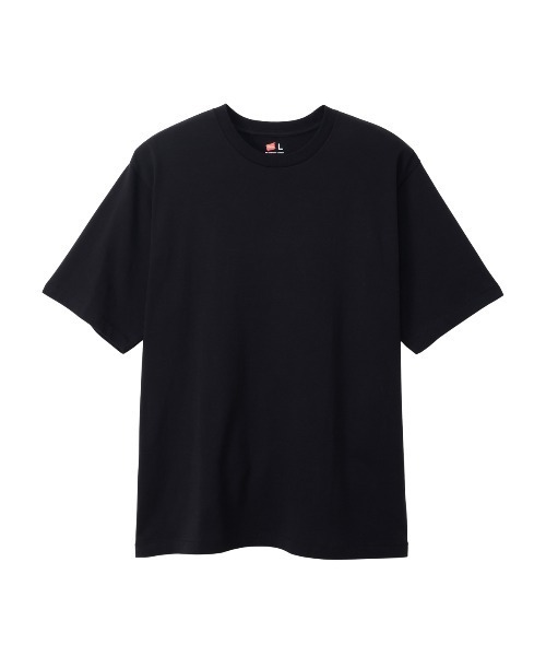 HANES(ヘインズ)の「【HANES/ヘインズ】1P RELAX FIT CREW NECK T(Tシャツ/カットソー・メンズ・ホワイト/ブラック・XL/L/M/S)」の2枚目の写真