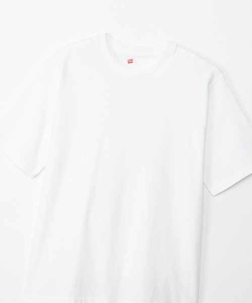 HANES(ヘインズ)の「【HANES/ヘインズ】1P RELAX FIT CREW NECK T(Tシャツ/カットソー・メンズ・ホワイト/ブラック・XL/L/M/S)」の4枚目の写真