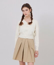 エッセンシャルクロップカーディガンアイボリー