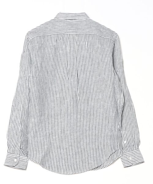 POLO RALPH LAUREN(ポロ ラルフ ローレン)の「クラシック フィット ストライプド リネン シャツ(シャツ/ブラウス・レディース・ブラック系1・XXS/XS/S/M/L)」の7枚目の写真