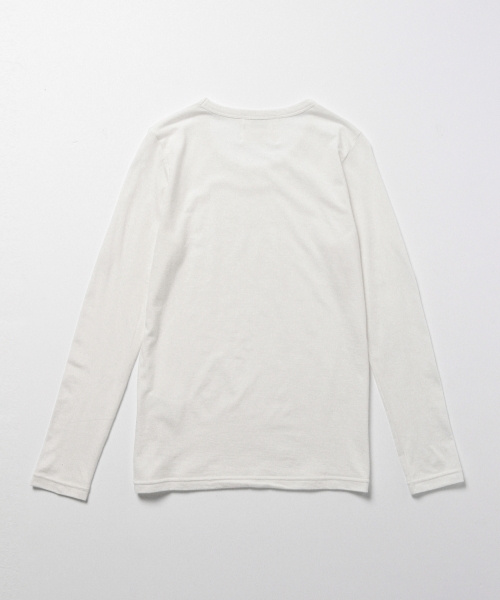 BEAMS LIGHTS Women's（ビームスライツ ウィメンズ）の「BEAMS LIGHTS / ベーシック　ロングスリーブシャツ（Tシャツ/カットソー・レディース・オフホワイト/グレー/ブラック・ONE SIZE）」の8枚目の写真