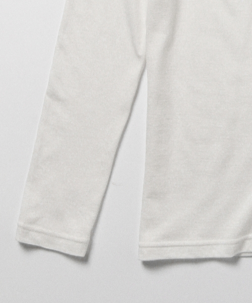 BEAMS LIGHTS Women's（ビームスライツ ウィメンズ）の「BEAMS LIGHTS / ベーシック　ロングスリーブシャツ（Tシャツ/カットソー・レディース・オフホワイト/グレー/ブラック・ONE SIZE）」の10枚目の写真