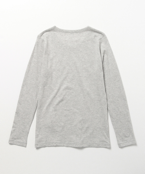 BEAMS LIGHTS Women's（ビームスライツ ウィメンズ）の「BEAMS LIGHTS / ベーシック　ロングスリーブシャツ（Tシャツ/カットソー・レディース・オフホワイト/グレー/ブラック・ONE SIZE）」の11枚目の写真