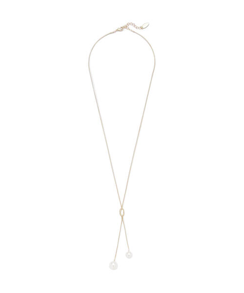 NATURAL BEAUTY BASIC（ナチュラルビューティーベーシック）の「パールラリエットミディネックレス（ネックレス・レディース・シルバー/ゴールド・ﾌﾘ-）」の2枚目の写真