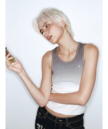 グラデーションキュービックノースリーブ[PINK]（Tシャツ/カットソー