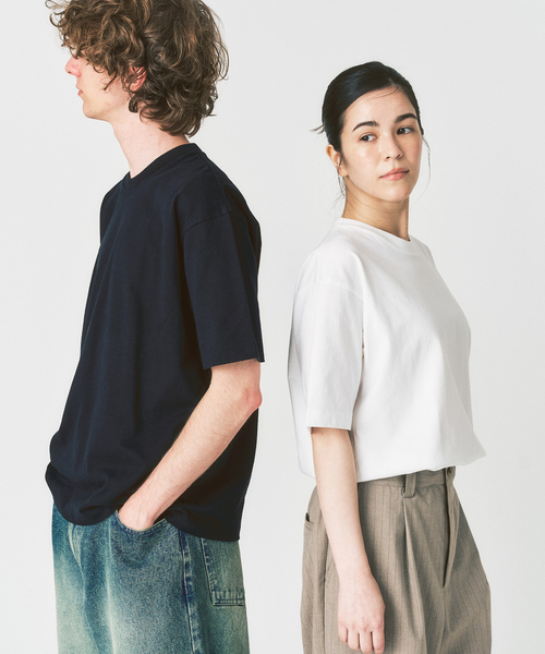 417 EDIFICE（フォーワンセブンエディフィス）の「【Hanes × 417 EDIFICE】別注 BEEFY CREW NECK T-SHIRT（MODERN FIT）（Tシャツ/カットソー・メンズ・ネイビー/ブラウン/ホワイト/ブラック・X-LARGE/LARGE/MEDIUM/SMALL）」の17枚目の写真