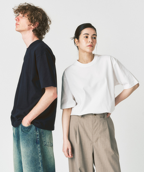 417 EDIFICE（フォーワンセブンエディフィス）の「【Hanes × 417 EDIFICE】別注 BEEFY CREW NECK T-SHIRT（MODERN FIT）（Tシャツ/カットソー・メンズ・ネイビー/ブラウン/ホワイト/ブラック・X-LARGE/LARGE/MEDIUM/SMALL）」の21枚目の写真