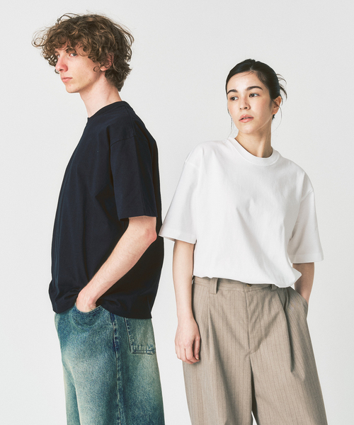 417 EDIFICE（フォーワンセブンエディフィス）の「【Hanes × 417 EDIFICE】別注 BEEFY CREW NECK T-SHIRT（MODERN FIT）（Tシャツ/カットソー・メンズ・ネイビー/ブラウン/ホワイト/ブラック・X-LARGE/LARGE/MEDIUM/SMALL）」の22枚目の写真