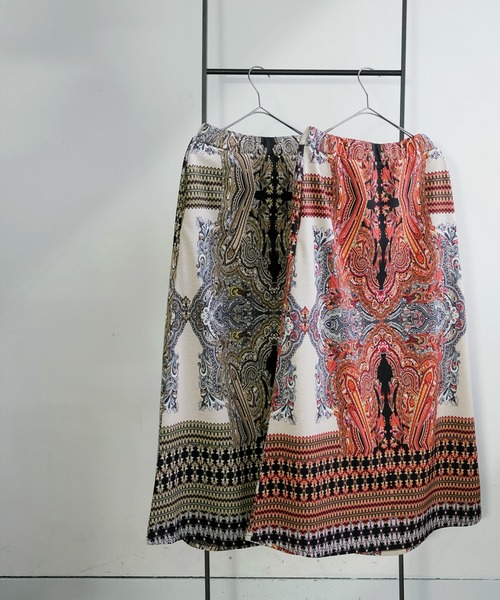 antiqua（アンティカ）の「ペイズリー柄 スカート（スカート・レディース・イエロー系その他/レッド系その他・ONESIZE）」の14枚目の写真