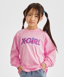 X-girlロゴ長袖Tシャツ