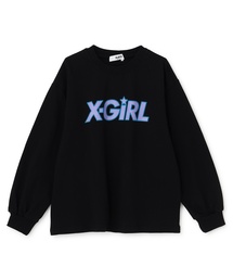 X-girlロゴ長袖Tシャツ