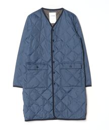 do12 carhartt ダウンジャケット 青緑 ビッグロゴ レディースL相当 ブランド古着】ダウンジャケット（ダウンジャケット/コート