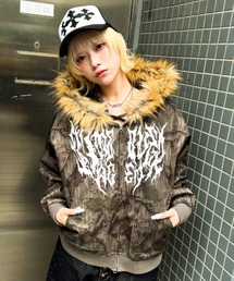 A'GEM/9 × .kom 『A'gem/エージェム』 METAL SONIC ZIP UP HOODIE