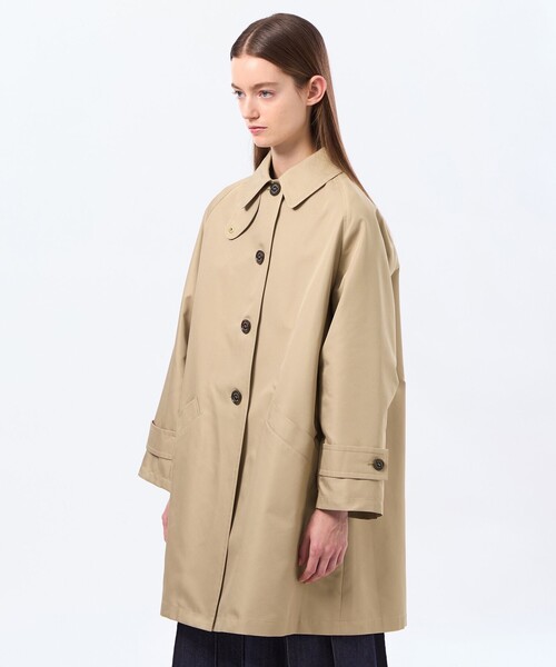 MACKINTOSH PHILOSOPHY（ﾏｯｷﾝﾄｯｼｭ ﾌｨﾛｿﾌｨｰ）の「【WELBURY(ウェルベリー)】ダブルクロス製（ステンカラーコート・レディース・ブラウン系その他4/グリーン/ベージュ/ダークネイビー・38/36）」の13枚目の写真