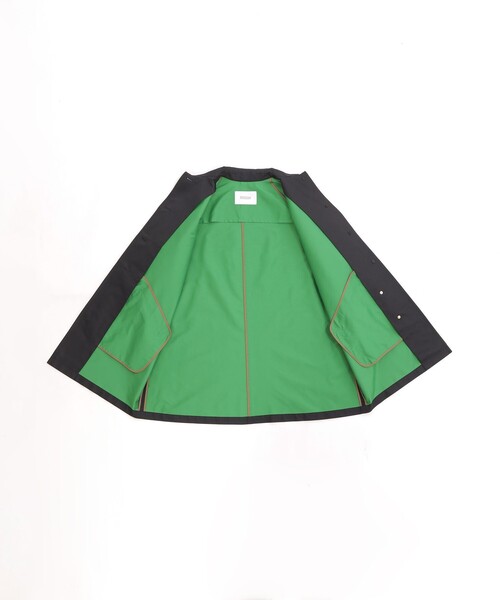 MACKINTOSH PHILOSOPHY（ﾏｯｷﾝﾄｯｼｭ ﾌｨﾛｿﾌｨｰ）の「【WELBURY(ウェルベリー)】ダブルクロス製（ステンカラーコート・レディース・ブラウン系その他4/グリーン/ベージュ/ダークネイビー・38/36）」の17枚目の写真