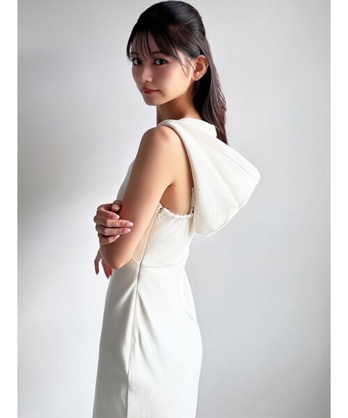 RESEXXY(リゼクシー)の「アンサンブルフーディワンピース(ワンピース・レディース・ブラック/ブルー/ホワイト/ライトグレー・SMALL/MEDIUM)」の18枚目の写真