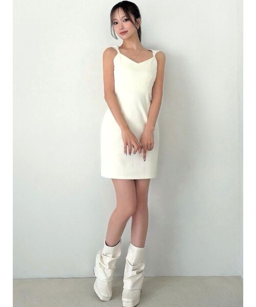 RESEXXY(リゼクシー)の「アンサンブルフーディワンピース(ワンピース・レディース・ブラック/ブルー/ホワイト/ライトグレー・SMALL/MEDIUM)」の22枚目の写真