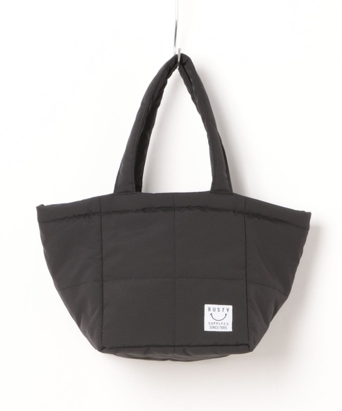 RUSTY（ラスティ）の「【RUSTY/ラスティー】中綿キルティングトートBAG/ランチバッグ・ミニバッグ（トートバッグ・レディース・ブラック/オレンジ/グリーン・FREE）」の11枚目の写真