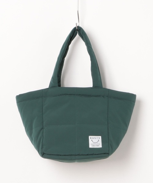 RUSTY（ラスティ）の「【RUSTY/ラスティー】中綿キルティングトートBAG/ランチバッグ・ミニバッグ（トートバッグ・レディース・ブラック/オレンジ/グリーン・FREE）」の12枚目の写真