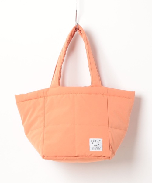 RUSTY（ラスティ）の「【RUSTY/ラスティー】中綿キルティングトートBAG/ランチバッグ・ミニバッグ（トートバッグ・レディース・ブラック/オレンジ/グリーン・FREE）」の13枚目の写真