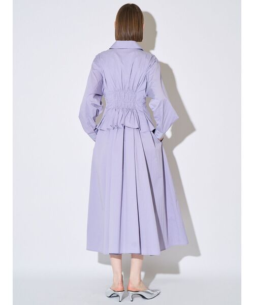 ELENDEEK（エレンディーク）の「センタージップレイヤードワンピース（ワンピース・レディース・ブラック/ラベンダー・02/01）」の7枚目の写真