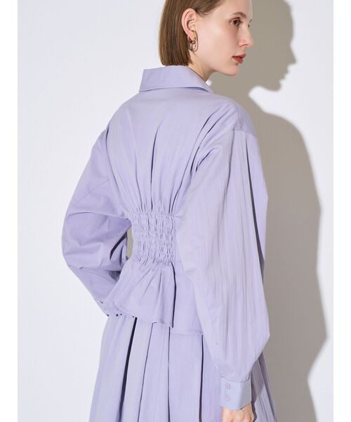 ELENDEEK（エレンディーク）の「センタージップレイヤードワンピース（ワンピース・レディース・ブラック/ラベンダー・02/01）」の9枚目の写真