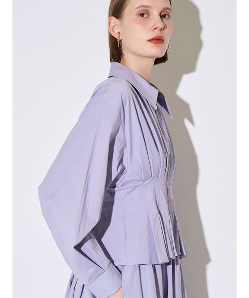 ELENDEEK（エレンディーク）の「センタージップレイヤードワンピース（ワンピース・レディース・ブラック/ラベンダー・02/01）」の11枚目の写真