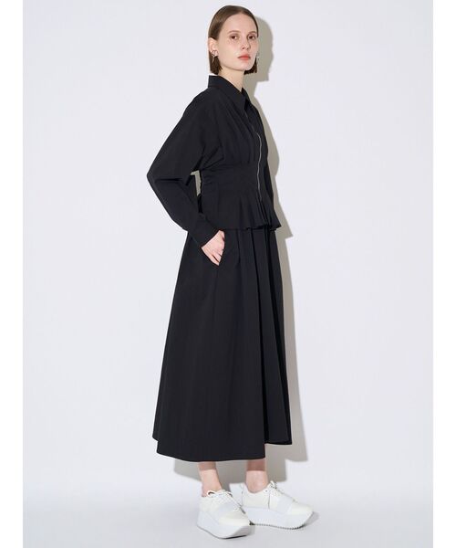 ELENDEEK（エレンディーク）の「センタージップレイヤードワンピース（ワンピース・レディース・ブラック/ラベンダー・02/01）」の12枚目の写真