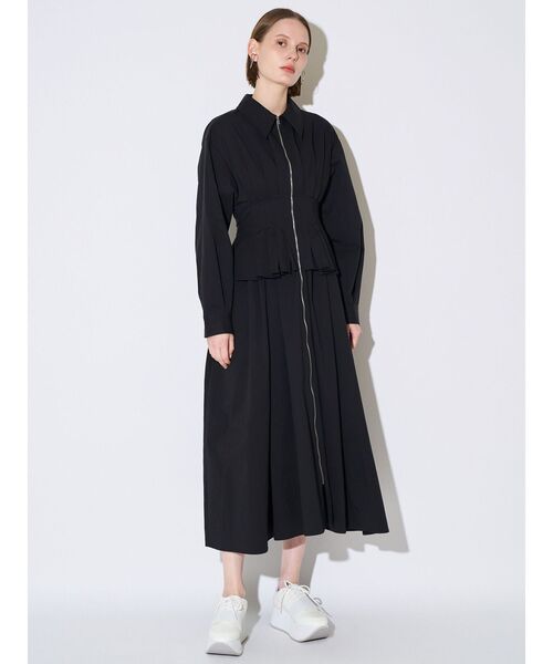 ELENDEEK（エレンディーク）の「センタージップレイヤードワンピース（ワンピース・レディース・ブラック/ラベンダー・02/01）」の13枚目の写真