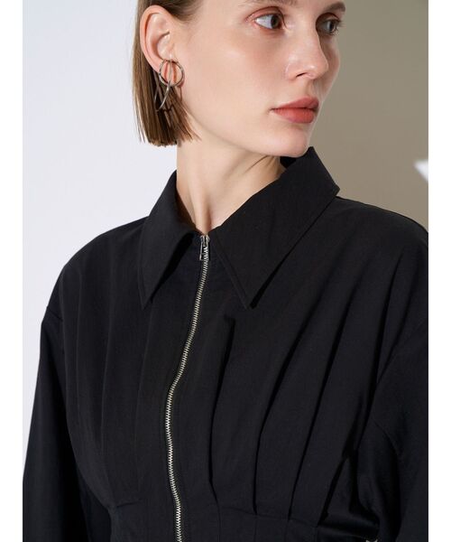 ELENDEEK（エレンディーク）の「センタージップレイヤードワンピース（ワンピース・レディース・ブラック/ラベンダー・02/01）」の21枚目の写真