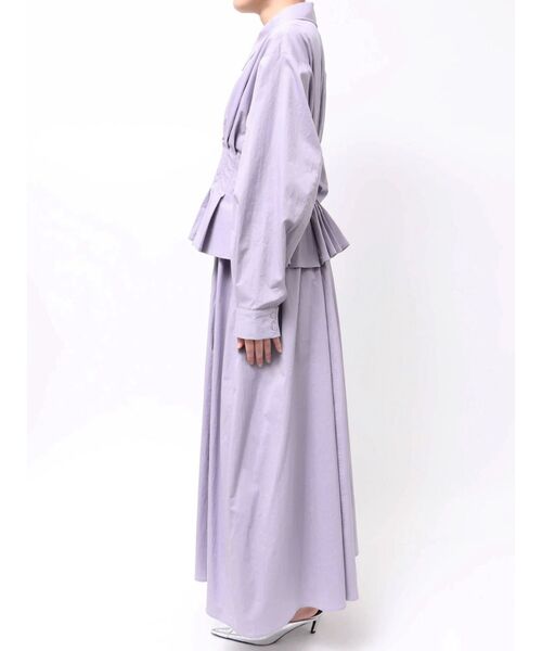 ELENDEEK（エレンディーク）の「センタージップレイヤードワンピース（ワンピース・レディース・ブラック/ラベンダー・02/01）」の19枚目の写真