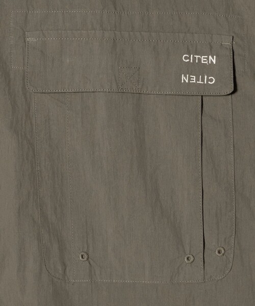 CITEN（シテン）の「＜CITEN＞ユーティリティーハーフスリーブシャツ（シャツ/ブラウス・メンズ・ダークグレー/ベージュ・L/M）」の15枚目の写真