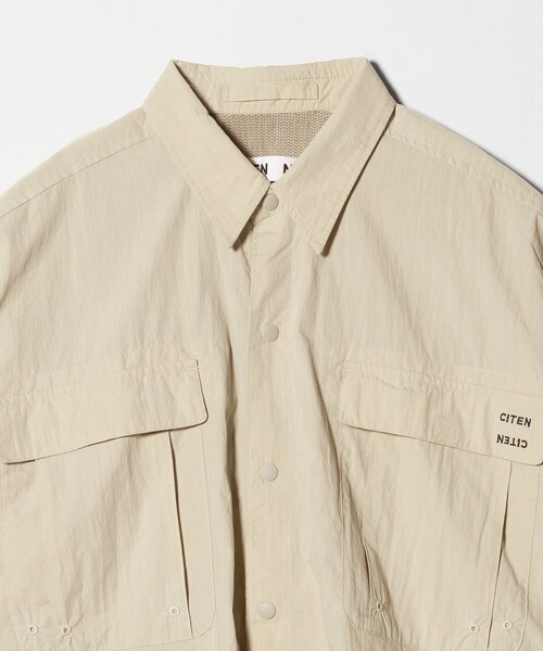CITEN（シテン）の「＜CITEN＞ユーティリティーハーフスリーブシャツ（シャツ/ブラウス・メンズ・ダークグレー/ベージュ・L/M）」の21枚目の写真