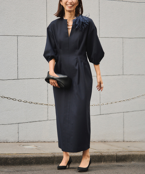 追加4》P/Ry ウエストシェイプワンピース（ワンピース）｜VERMEIL par