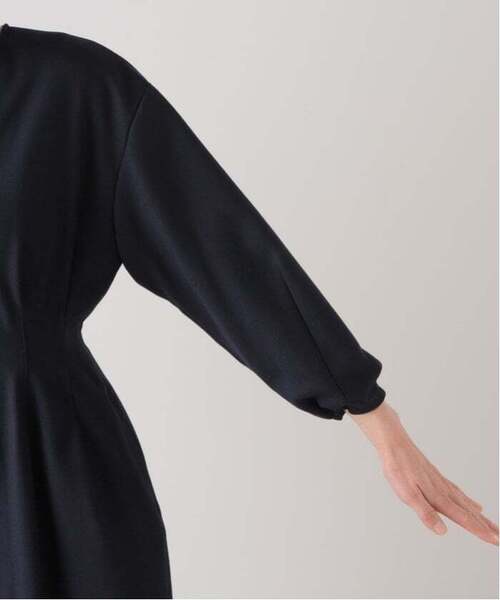 VERMEIL par iena(ヴェルメイユパーイエナ)の「《追加4》P/Ry ウエストシェイプワンピース(ワンピース・レディース・ネイビー・40/38/36)」の12枚目の写真