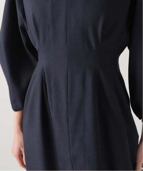 VERMEIL par iena(ヴェルメイユパーイエナ)の「《追加4》P/Ry ウエストシェイプワンピース(ワンピース・レディース・ネイビー・40/38/36)」の15枚目の写真